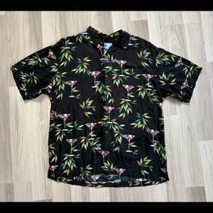 Blue Water Cocktail Hawaiian Button Down Shirt